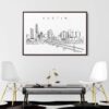 Austin Skyline Canvas Art Print Lifestyle