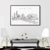 Austin Skyline Canvas Art Print Lifestyle