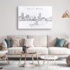 Baltimore Skyline Canvas Art Print Lifestyle