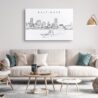 Baltimore Skyline Canvas Art Print Lifestyle