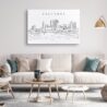Columbus Skyline Canvas Art Print Lifestyle