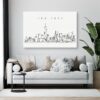 New York City Skyline Canvas Art Print Lifestyle