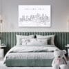 Philadelphia Skyline Canvas Art Print Lifestyle