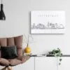 Pittsburgh Skyline Canvas Art Print Lifestyle