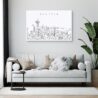 Seattle Skyline Canvas Art Print Lifestyle
