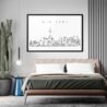 Framed New York City SKyline Wall Art lifestyle