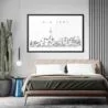 Framed New York City SKyline Wall Art lifestyle