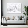 Amsterdam Skyline Canvas Art Print Lifestyle