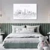 Atlanta Skyline Canvas Art Print Lifestyle