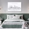 Atlanta Skyline Canvas Art Print Lifestyle