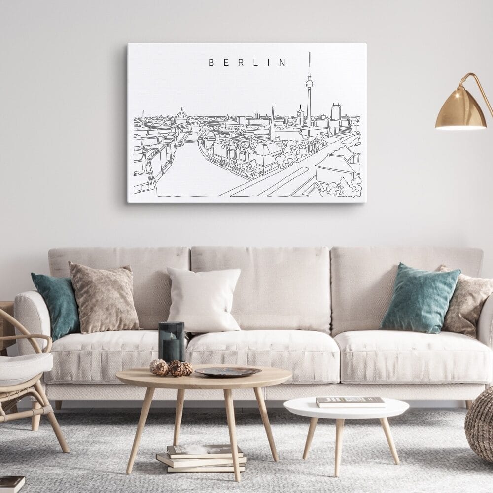 Berlin Skyline Canvas Art Print Lifestyle Berlin Skyline Canvas Art Print Lifestyle