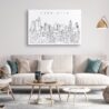 Charlotte NC Skyline Canvas Art Print Lifestyle