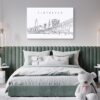 Cleveland Skyline Canvas Art Print Lifestyle