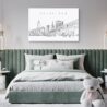 Cleveland Skyline Canvas Art Print Lifestyle