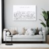 Denver Skyline Canvas Art Print Lifestyle