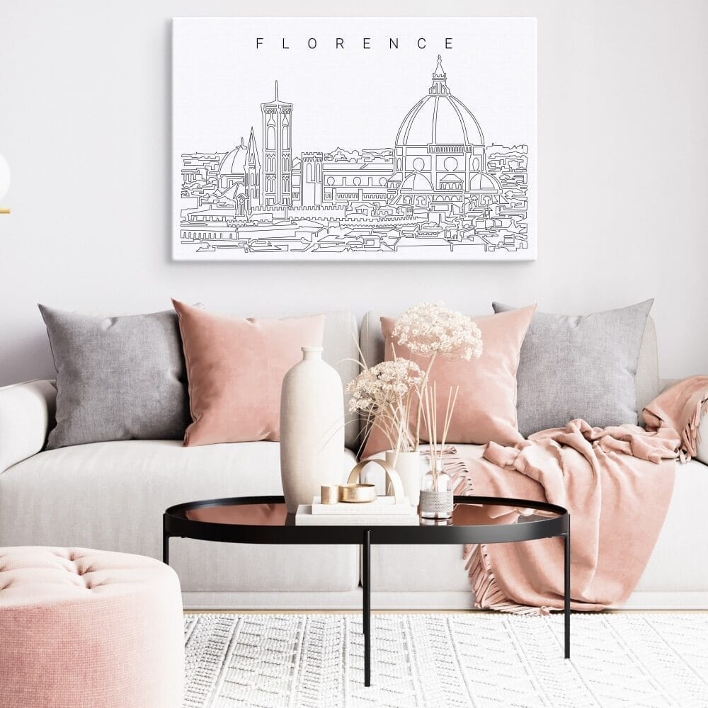 Florence Skyline Canvas Art Print Lifestyle Florence Skyline Canvas Art Print Lifestyle