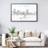 Framed Baltimore Wall Art for Living Room