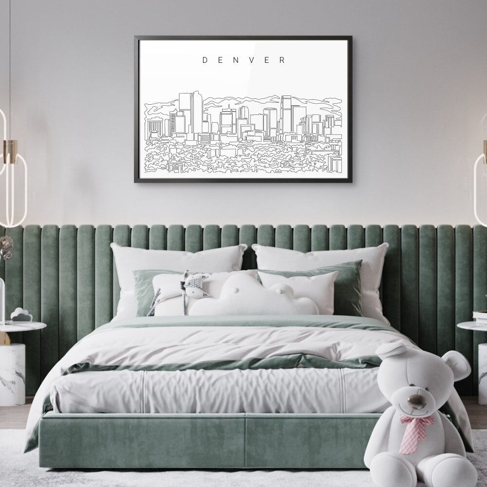 Framed Denver Wall Art for Bedroom Framed Denver Wall Art for Bedroom