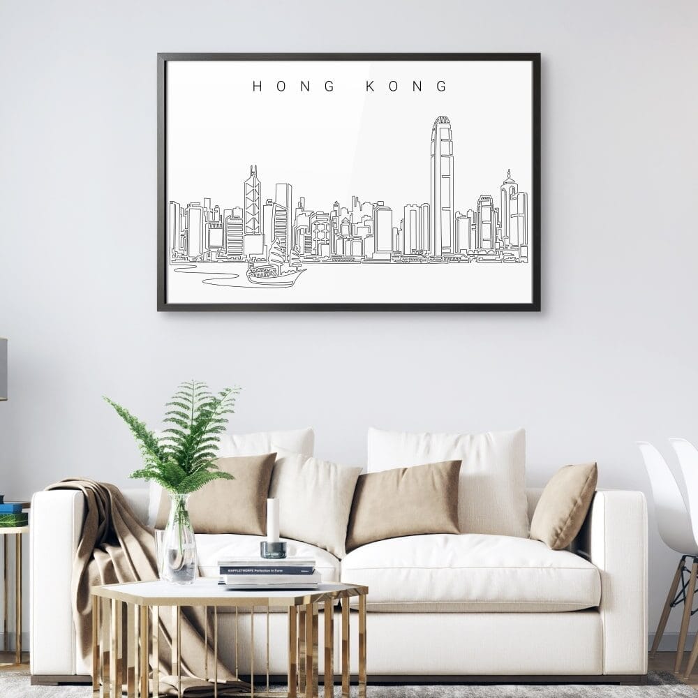 Framed Hong Kong Wall Art for Living Room Framed Hong Kong Wall Art for Living Room