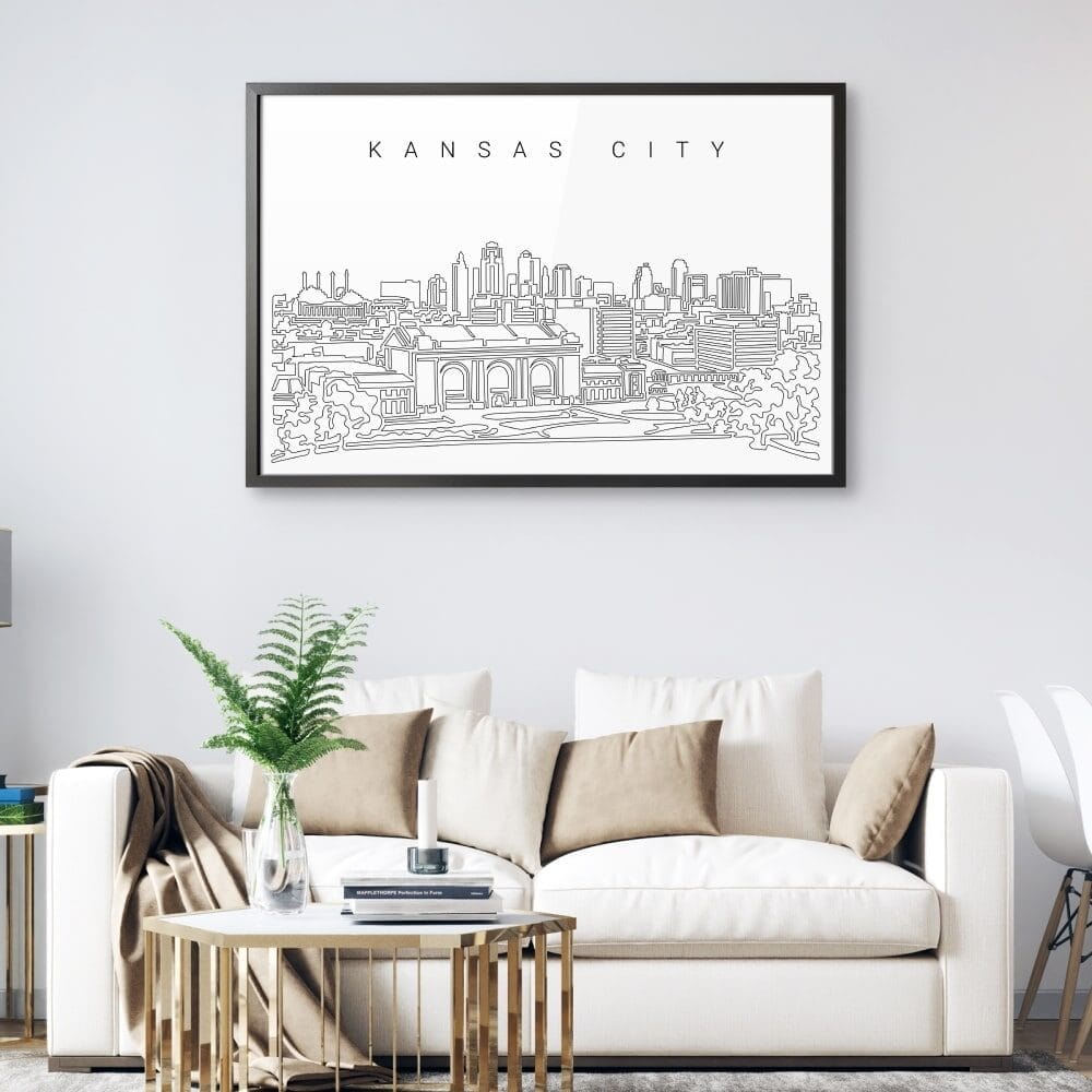 Framed Kansas City Wall Art for Living Room Framed Kansas City Wall Art for Living Room