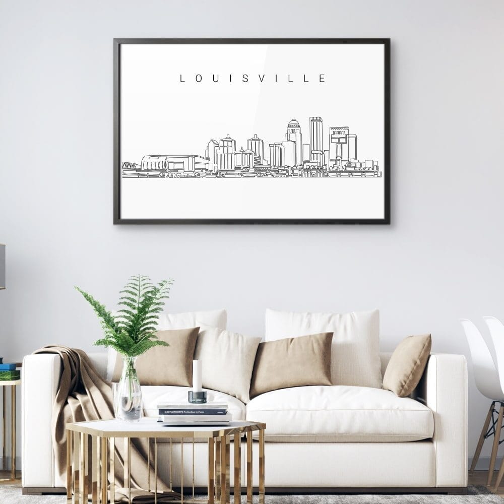 Framed Louisville Wall Art for Living Room Louisville