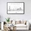 Framed Milwaukee Wall Art for Living Room