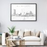 Framed Milwaukee Wall Art for Living Room