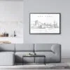 Framed NYC Brooklyn Bridge Wall Art for Living Room