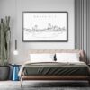 Framed Nashville Wall Art for Bedroom