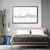 Framed Nashville Wall Art for Bedroom