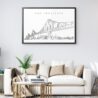 Framed San Francisco Wall Art for Living Room