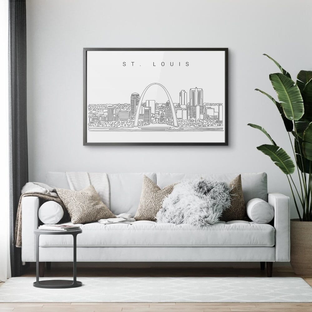 Framed St. Louis Wall Art for Living Room Framed St. Louis Wall Art for Living Room