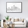 Framed Tampa Wall Art for Living Room