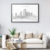 Framed Tampa Wall Art for Living Room
