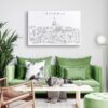 Istanbul Skyline Canvas Art Print Lifestyle