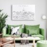 Istanbul Skyline Canvas Art Print Lifestyle