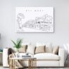 Key West Canvas Art Print Lifestyle