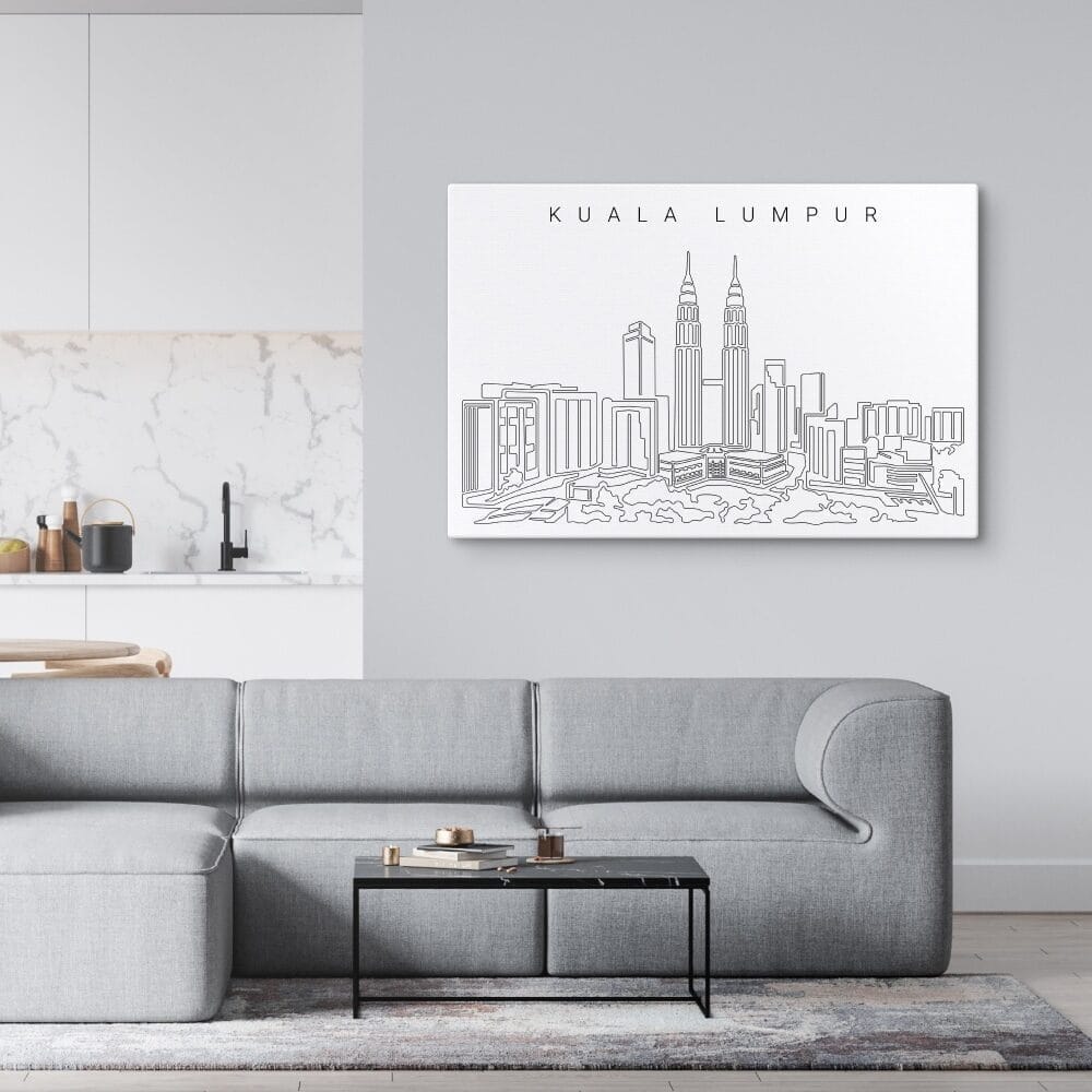 Kuala Lumpur Skyline Canvas Art Print Lifestyle Kuala Lumpur Skyline Canvas Art Print Lifestyle