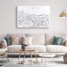 Lisbon Skyline Canvas Art Print Lifestyle