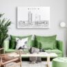Madrid Skyline Canvas Art Print Lifestyle