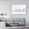 Miami Skyline Canvas Art Print Lifestyle