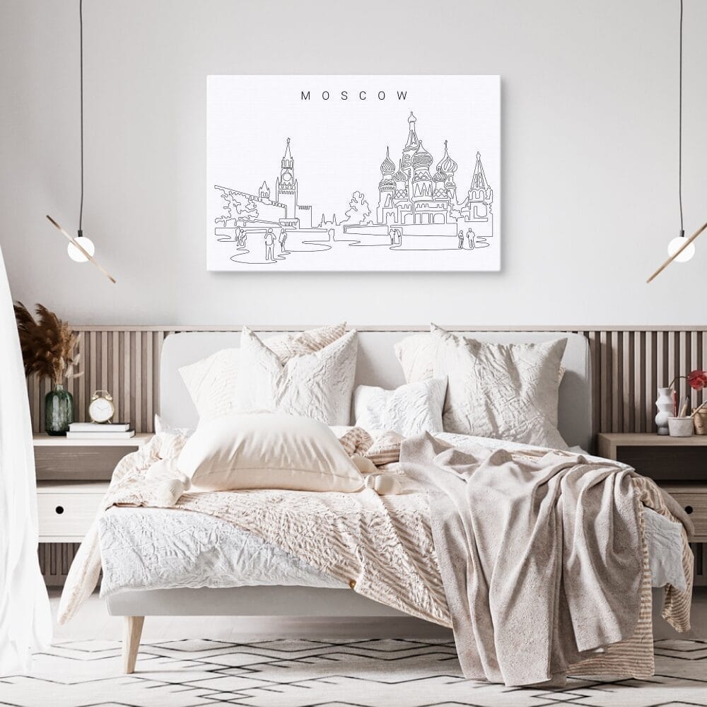 Moscow Skyline Canvas Art Print Lifestyle Moscow Skyline Canvas Art Print Lifestyle