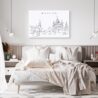 Moscow Skyline Canvas Art Print Lifestyle