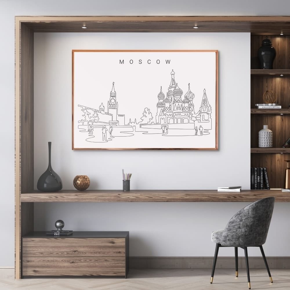 Moscow Skyline Wall Art for Home Office Moscow Skyline Wall Art for Home Office