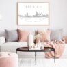 Nashville Skyline Wall Art for Living Room