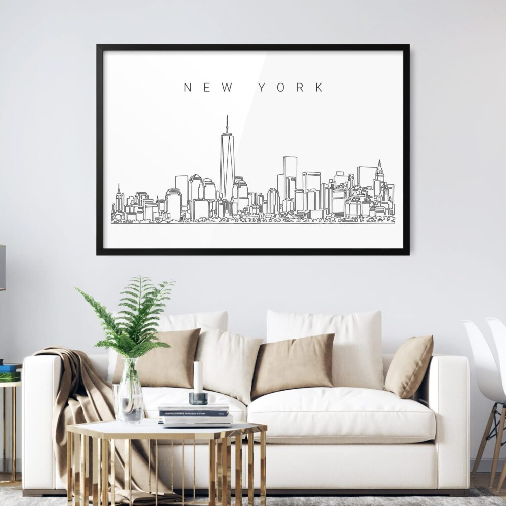 New York City Skyline Wall Art for Living Room New York City Skyline Wall Art for Living Room