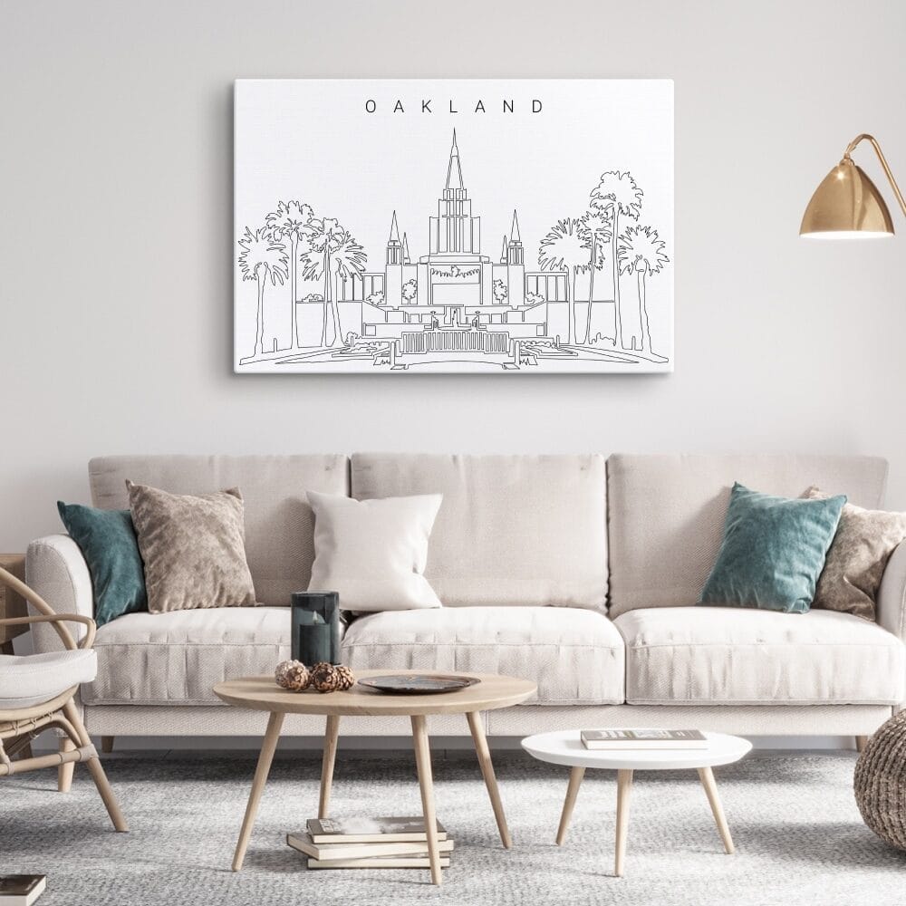 Oakland California Temple Canvas Art Print Lifestyle Oakland California Temple Canvas Art Print Lifestyle