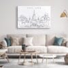 Oakland California Temple Canvas Art Print Lifestyle