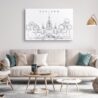Oakland California Temple Canvas Art Print Lifestyle
