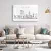 Perth Skyline Canvas Art Print Lifestyle